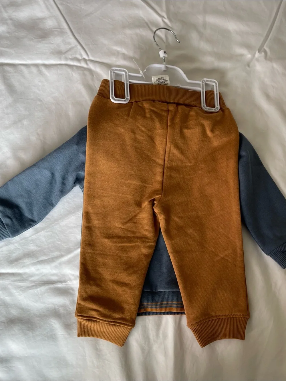 Novogratz boys blue lion-embroidered sweatshirt brown pants toy size 6-9M NWT